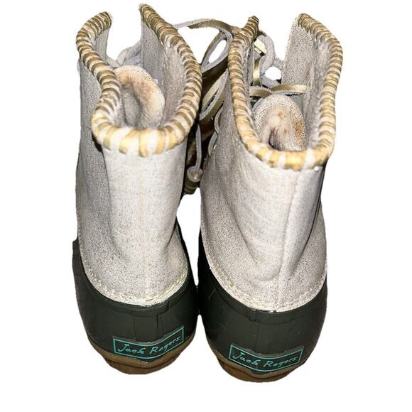 Jack Rogers Chloe Olive‎ Metallic Rain Duck Boots 8 - Picture 2 of 8